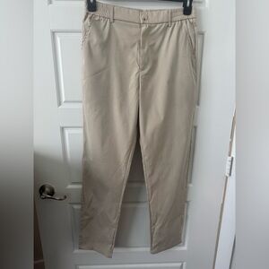 Manfinity Tan Elastic Waist Pants Trousers Mens Size Medium